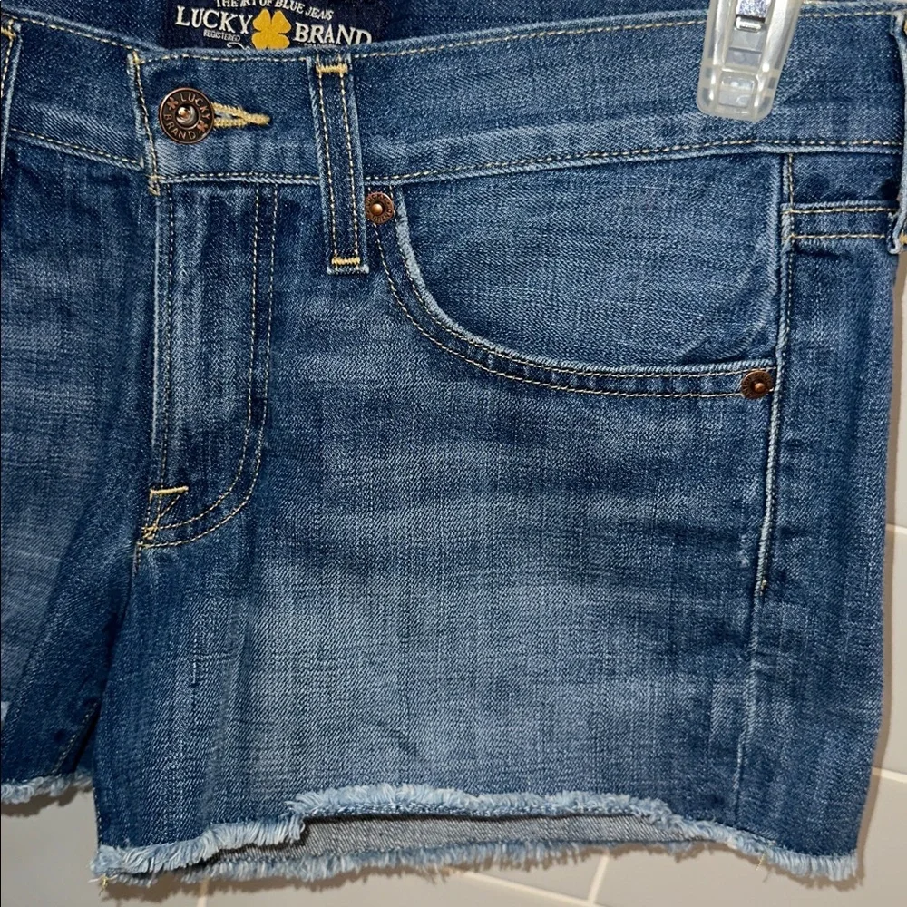 Lucky Brand The Cut Off Jean Shorts - Picture 4 of 14